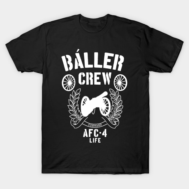 Arsenal FC Bullet Club (White) T-Shirt by Sachin Gupta